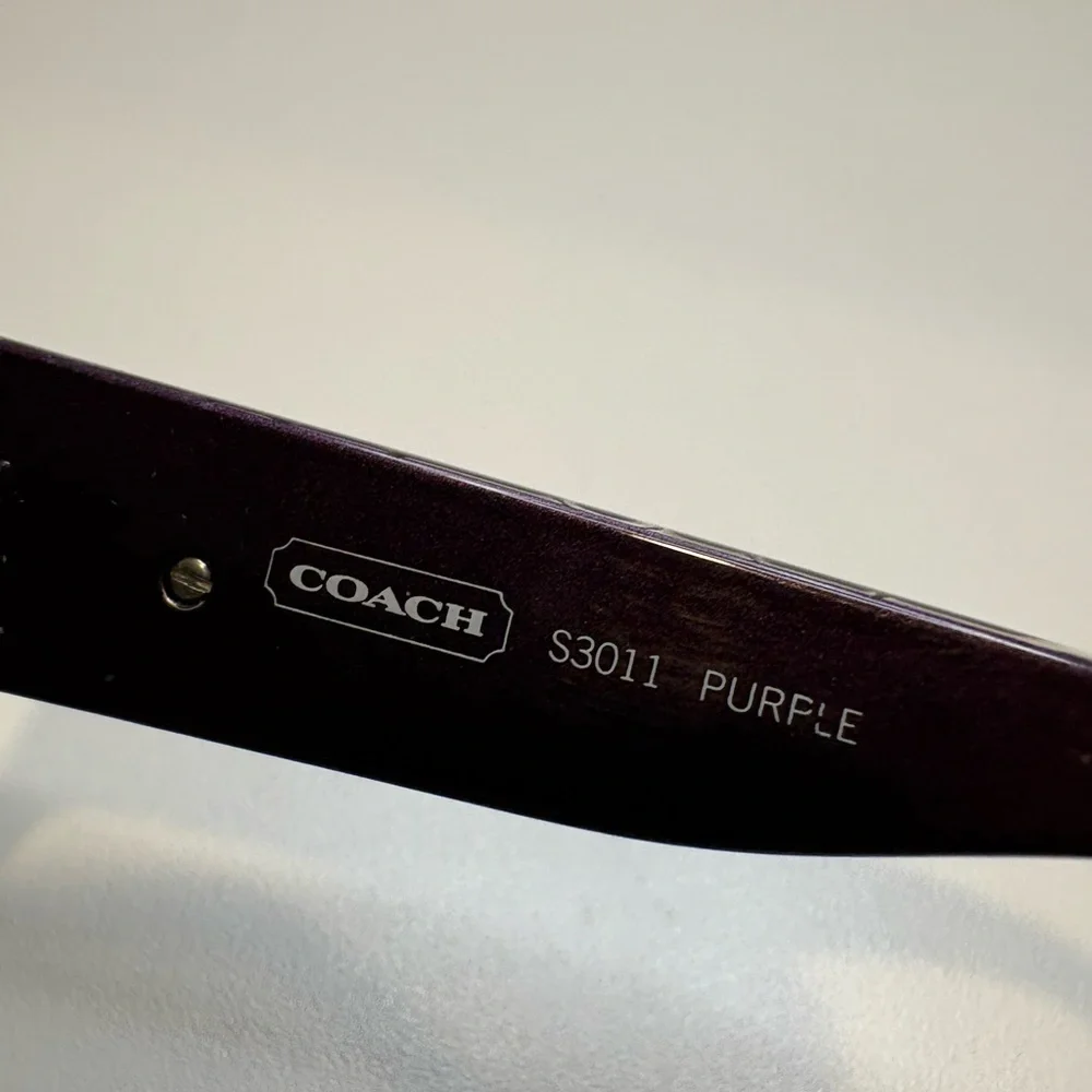 COACH S3011 PURPLE COACH SUNGLASSES FRAMES ONLY 55•15•120 COACH SUNGLASSES FRAME